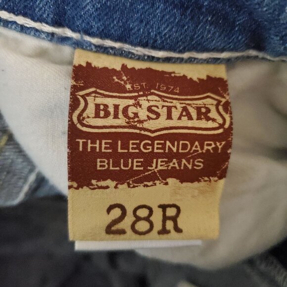 Big Star 28 Remy Bootcut Jeans lowrise Cotton Blend‎ Midrise - Picture 5 of 11